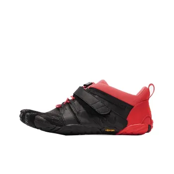 Vibram Slip Resistant Support Lightweight Low Top Training Shoes Men's Black Red