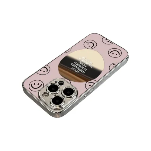 HUINIAN Silicone Material Plated Silver Mirror Phone Cases Compatibility Apple 16 Pro IPhone 15 Pro 13 Pro Max 14 12