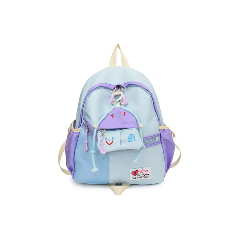URBAN FOREST Oxford Backpack Unisex Ecru/Black/Blue-6