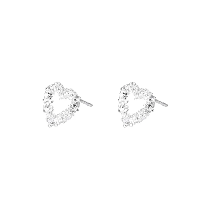 EAR PARTNER 925 Sterling Silver Stud Earrings Women's-0