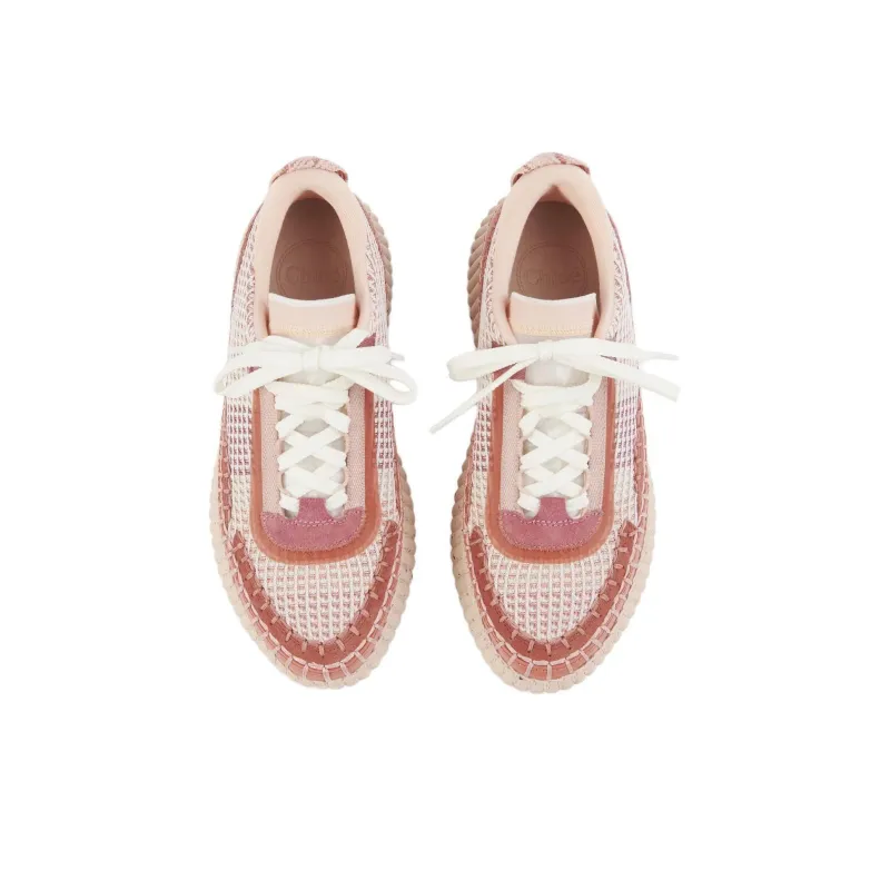 Chloé Nama Lace Up Sneakers Women's-3