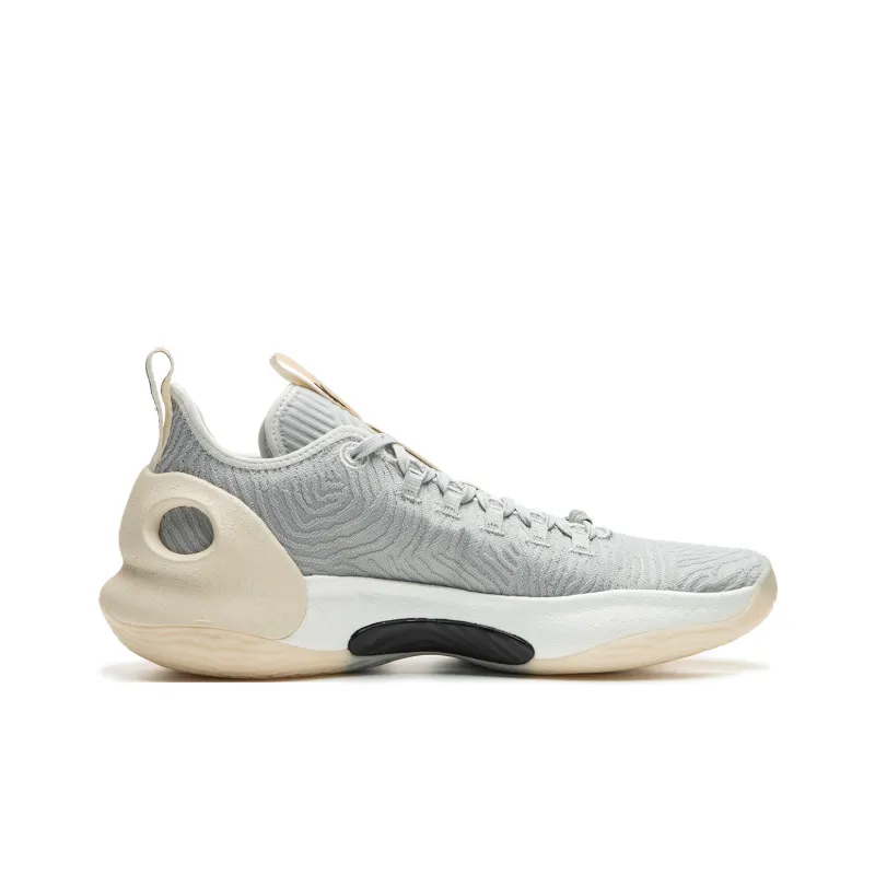 LiNing Charming Ultra Low Anti Slip Wear Resistant Low Top Basketball Shoes Men's Brick Gray-1