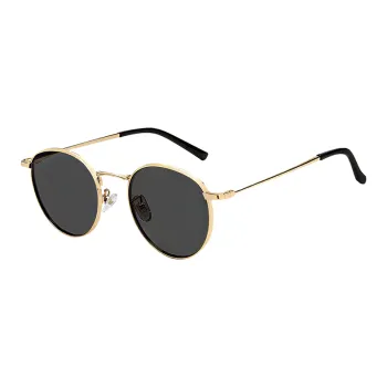 LOHO Alloy Round Sunglasses Unisex