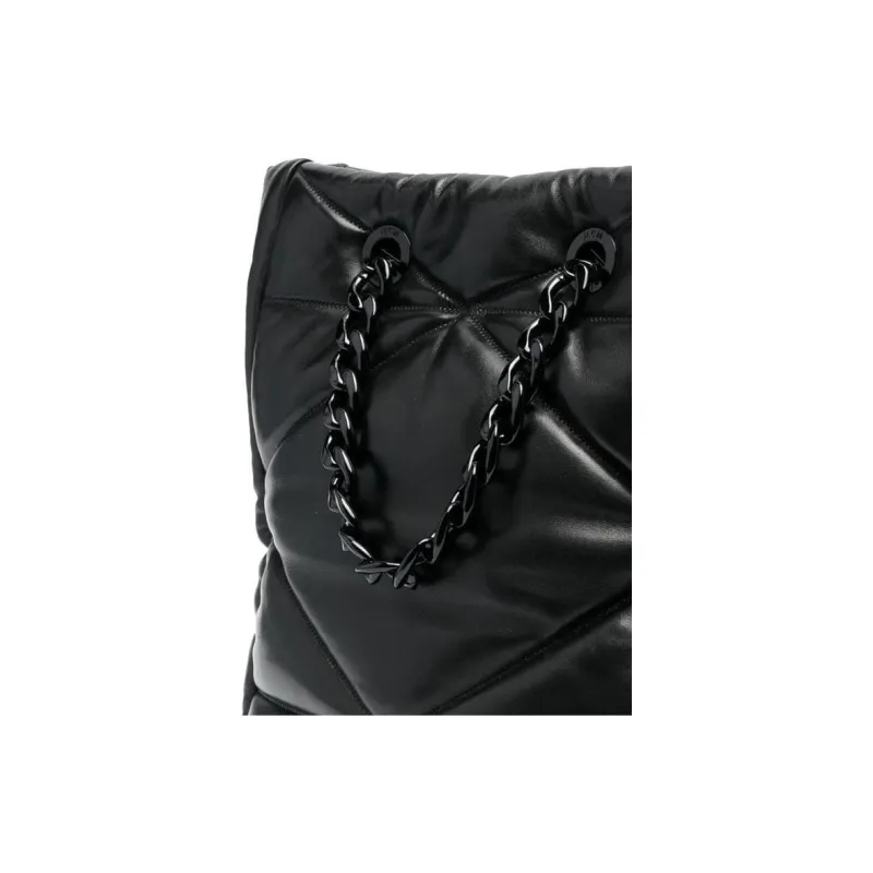 MCM Travia Visetos Calfskin Tote Bag Shopping Bag Handbag Shoulder Bag Medium Size Women's Black-3