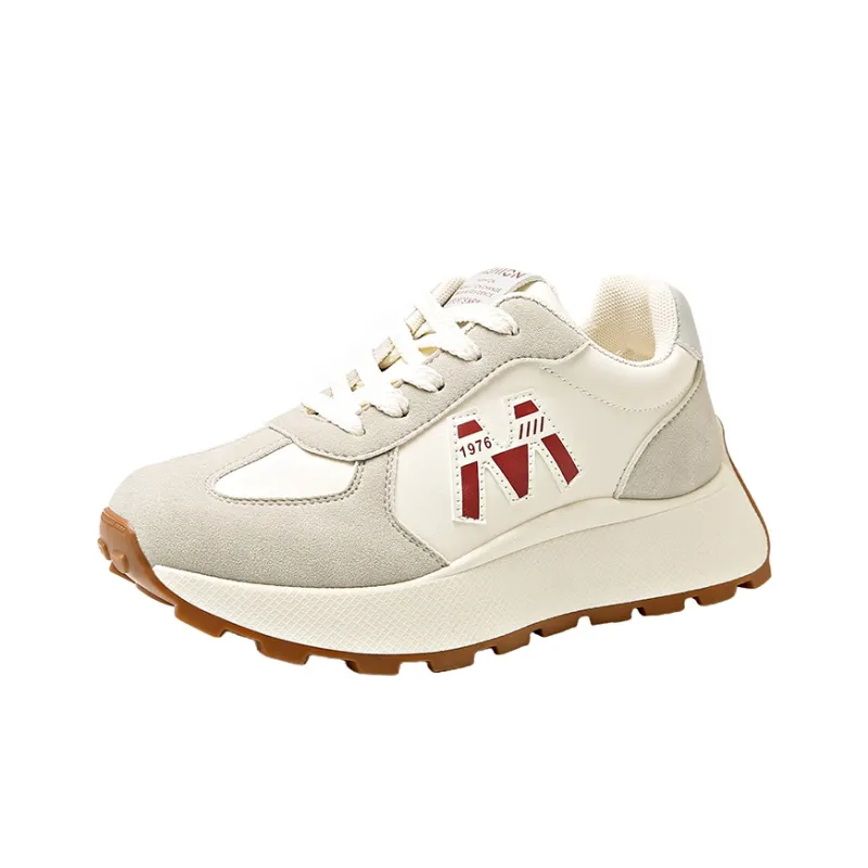 Nrillo Cushioning Anti-Slip Wear-Resistant Coverage Balance Height Increasing Rebound Low-Top Casual Shoes Women's-5