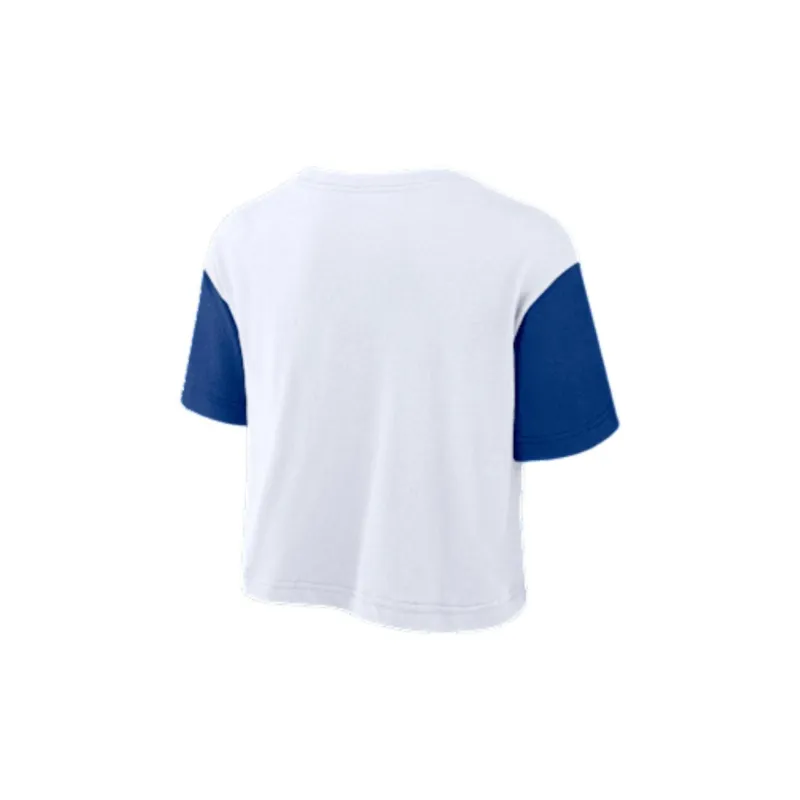 Nike Los Angeles Dodgers Script Women's Nike Dri FIT Mlb Cropped T Shirt-1