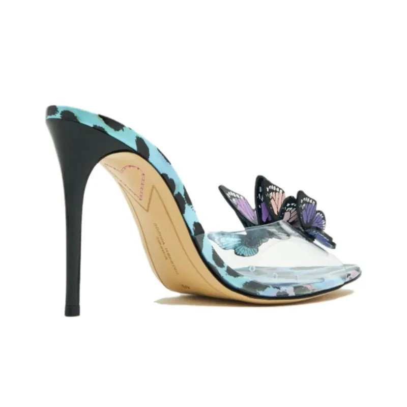 Sophia Webster Vanessa Slide Slippers 10.5cm Women's Blue-2