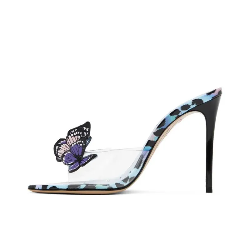 Sophia Webster Vanessa Slide Slippers 10.5cm Women's Blue-0