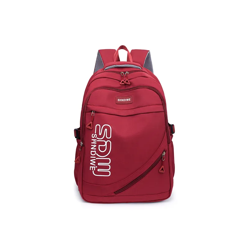 URBAN FOREST Oxford Backpack Regular Unisex Black/Burgundy/Blue/White & Red/White & Gray-3