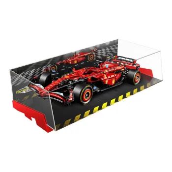 LIGHT YOUR BRICKS Compatibility LEGO 42207 Ferrari SF 24 F1 Racing Display Case Model Accessories