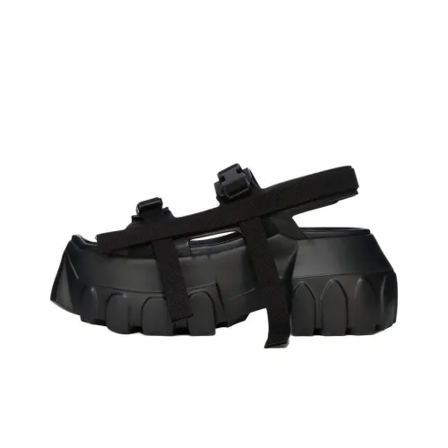 RICK OWENS/RO One Strap Sandals Men's Black
