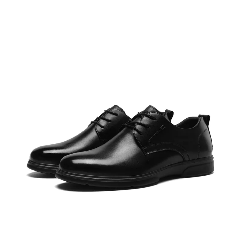 HLA Dress Shoes Men Black-1