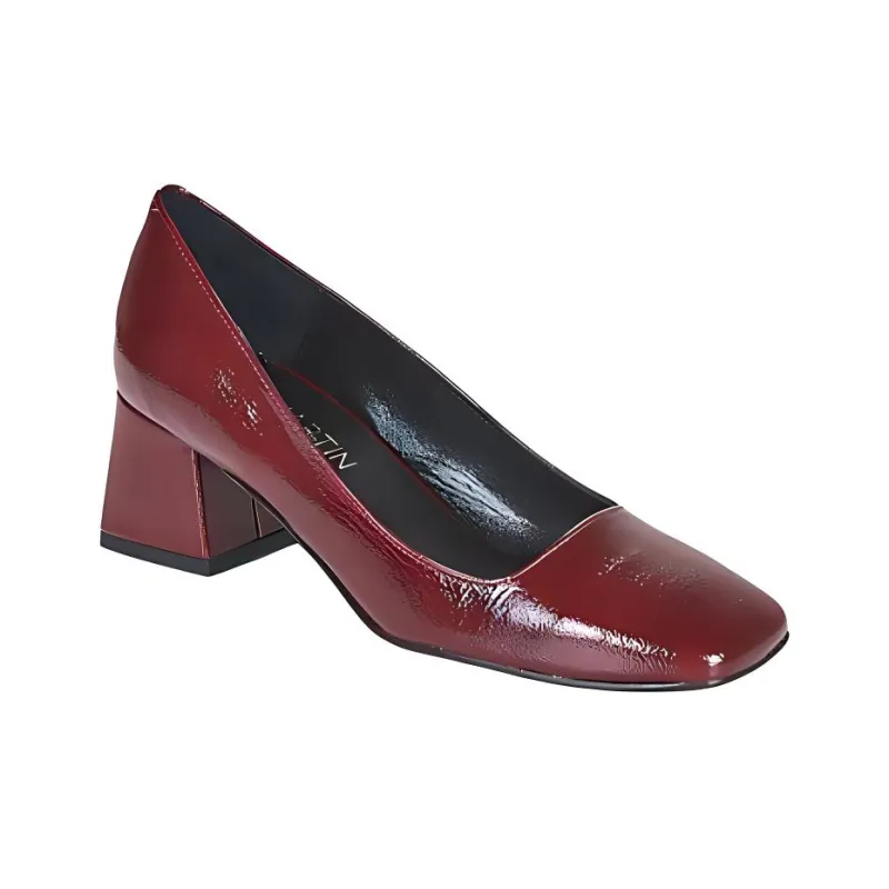 JB MARTIN Block Heel High Heels Women's Red-1