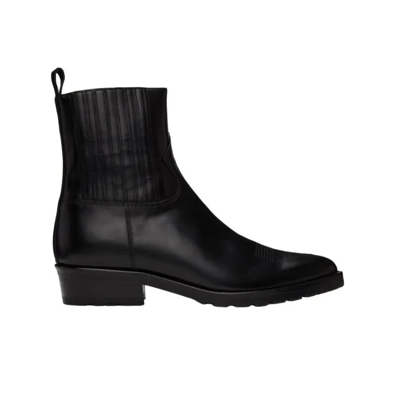 TOGA VIRILIS Short Chelsea Boots 4cm Men's Black-1