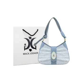 MACK JODAER Microfiber Synthetic Leather Handbag Regular Women's Light Blue
