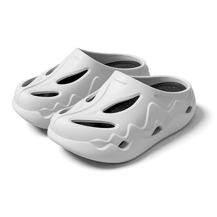 LATE TIME EVA Men's, Anti Collision Closed Toe Clogs, Height Increasing Platform Breathable Sports, Home Slippers-1