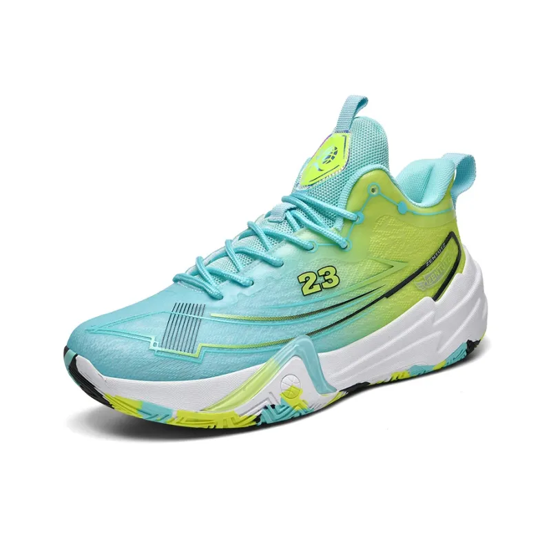 Kuding Cushioning Abrasion Resistant Breathable Mid Top Basketball Shoes Unisex-6