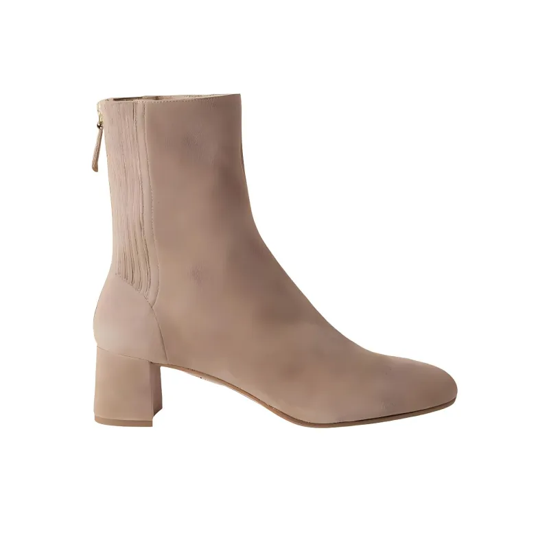 AQUAZZURA Saint Honore Ankle Boots 5cm Women's Brown-1