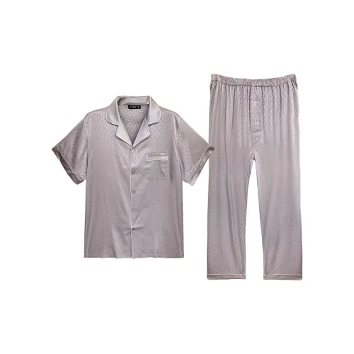 Imperial Palace Pajama Set Men's Smoke Gray