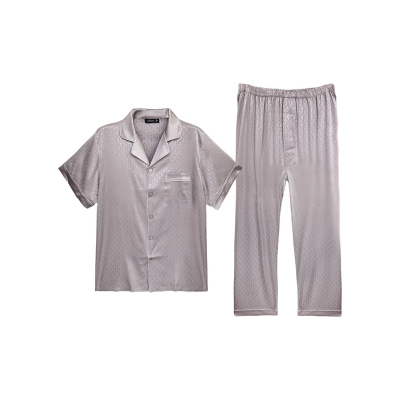 Imperial Palace Pajama Set Men's Smoke Gray-0
