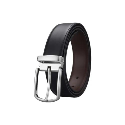 Yalu Split Leather With Overlay Film Leather Belts Men's 3.3cm