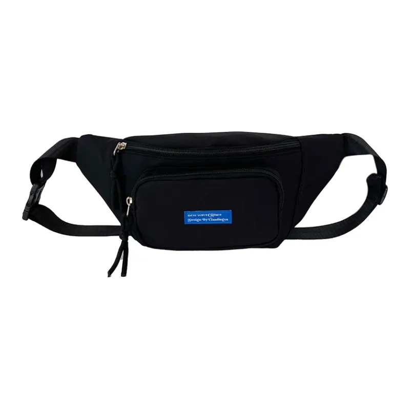 GOBLIN SHARKS 1759 Nylon Fanny Pack Unisex White/Black/Pink/Orange/Lake Blue/Green-6