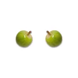 Green Apple Stud Earrings