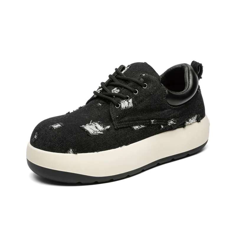 BUFFALO BOUND Anti Slip And Wear Resistant Height Increasing Low Top Skateboard Shoes Men's-2