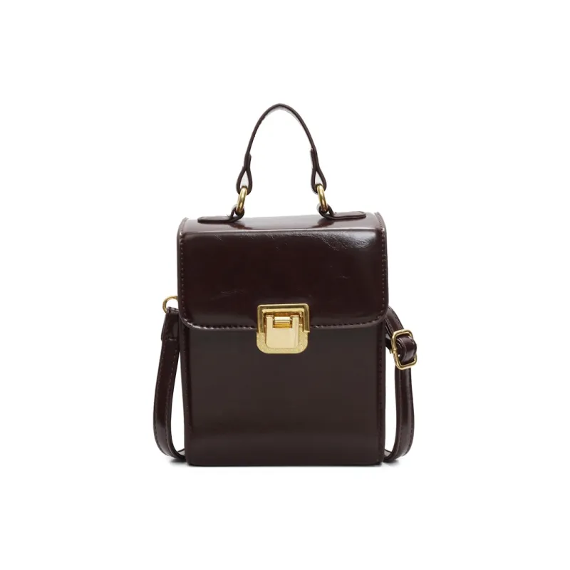 Yalu PU Crossbody Handbag Regular Women's Black/Ancora Red/Brown/Coffee-19