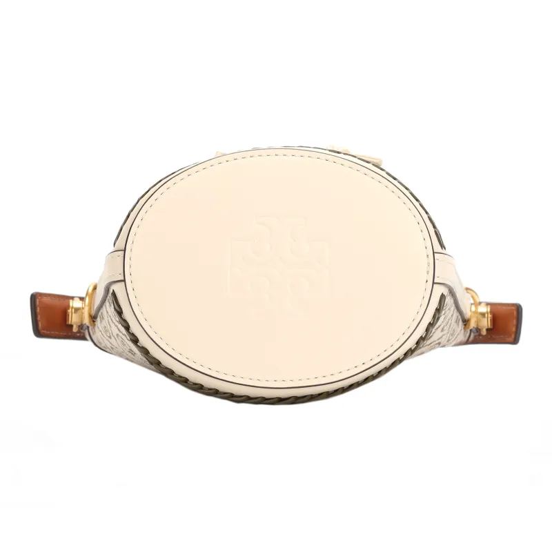 TORY BURCH T Monogram Leather One Shoulder Handbag Mini Women's-3