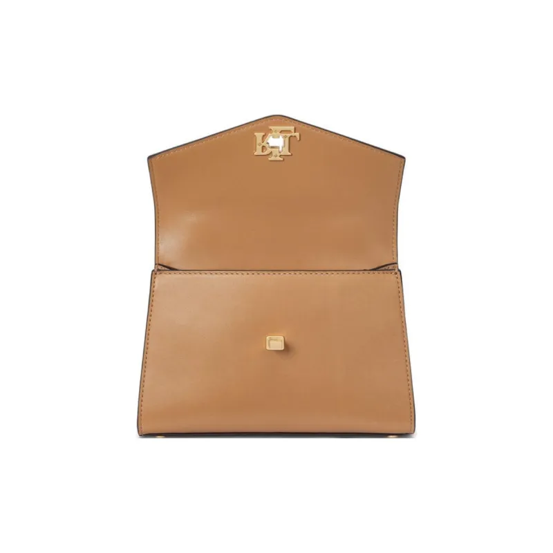 LAUREN RALPH LAUREN Leather One Shoulder Handbag Women's Beige-3