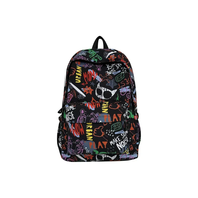 URBAN FOREST Polyester Backpack Regular Unisex White/Gray/Black/Blue-11