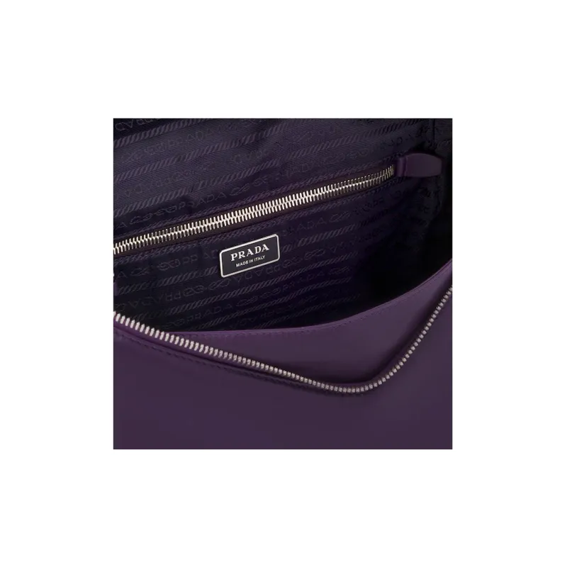PRADA Nappa Leather Shoulder Bag Crossbody Bag Women's Violet-4