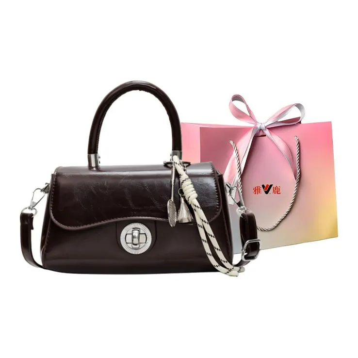 Yalu PU Handbag, Shoulder Bag, Crossbody Bag Regular Women's Black/Ecru/Coffee/Pink/Gray-10
