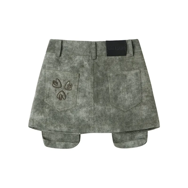 ANDREA MARTIN Cargo Short Skirts Women's-1