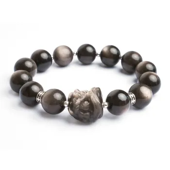 DRAGON LI Obsidian Jade Bracelets Unisex