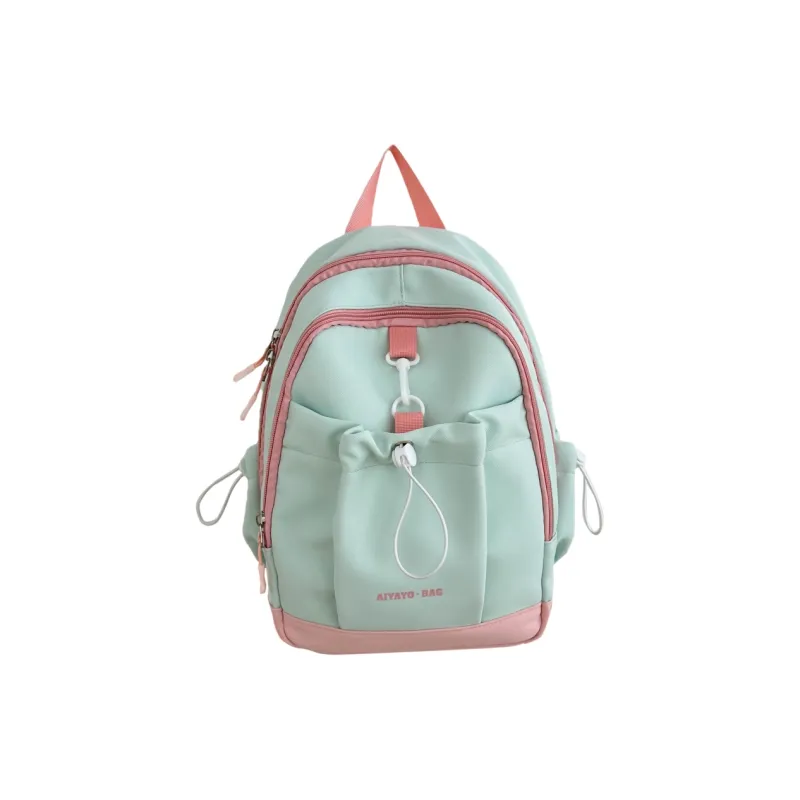 URBAN FOREST Nylon Backpack Regular Women's Black/Yellow/Green/Pink/Pink Purple-8
