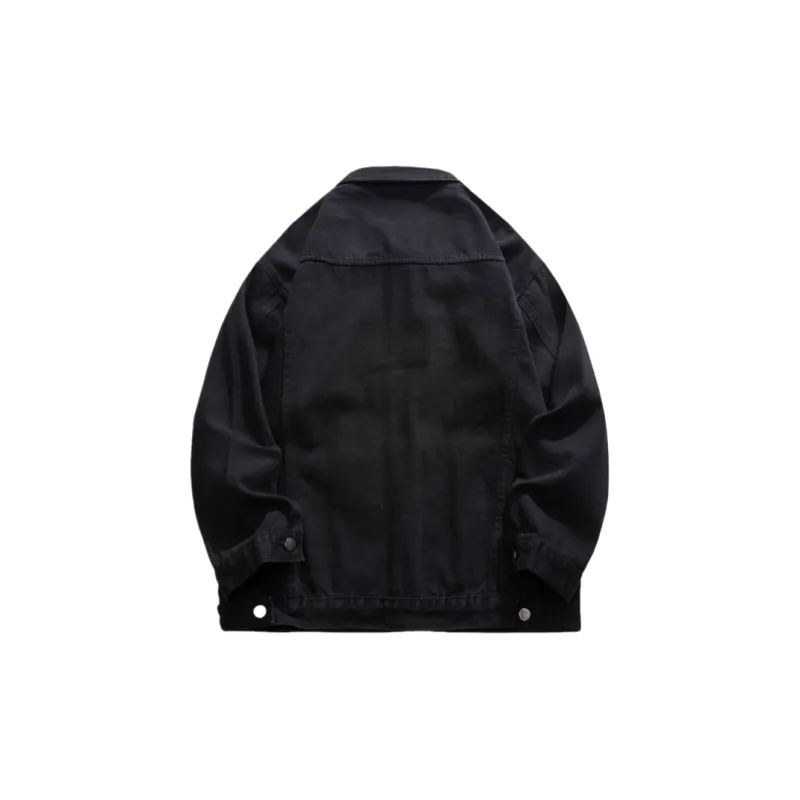 Fakeyoung Denim Jackets Unisex Black-0