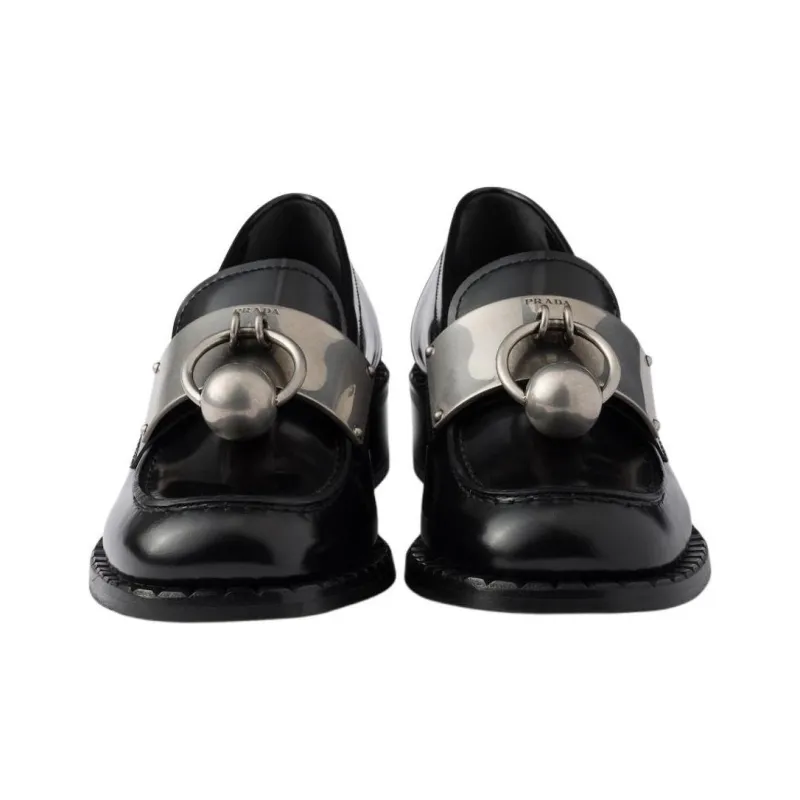 PRADA Loafers 3.5cm Women's Black-4
