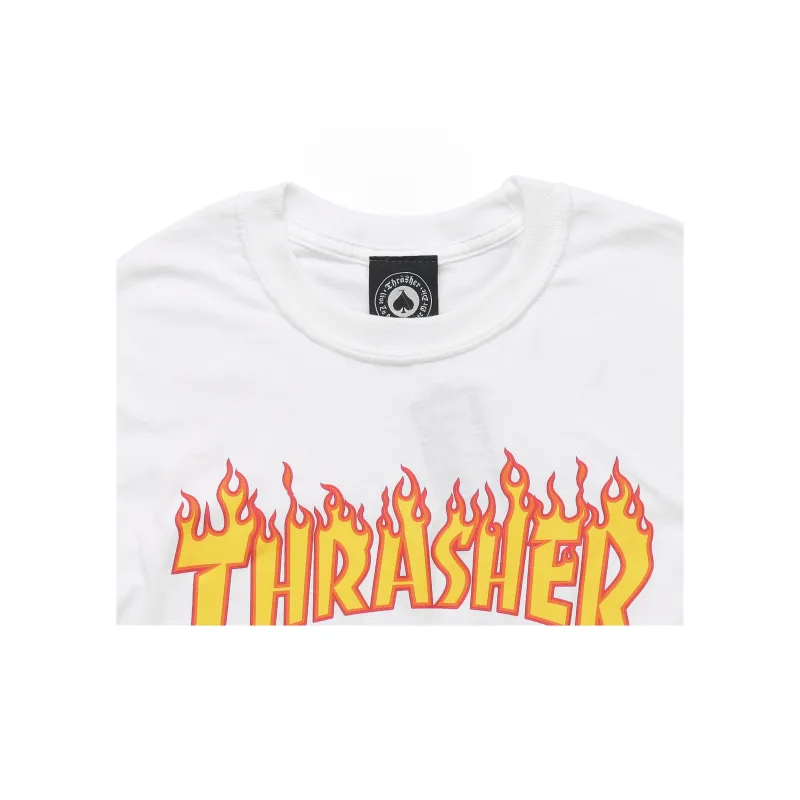 Thrasher T Shirts Unisex White-2