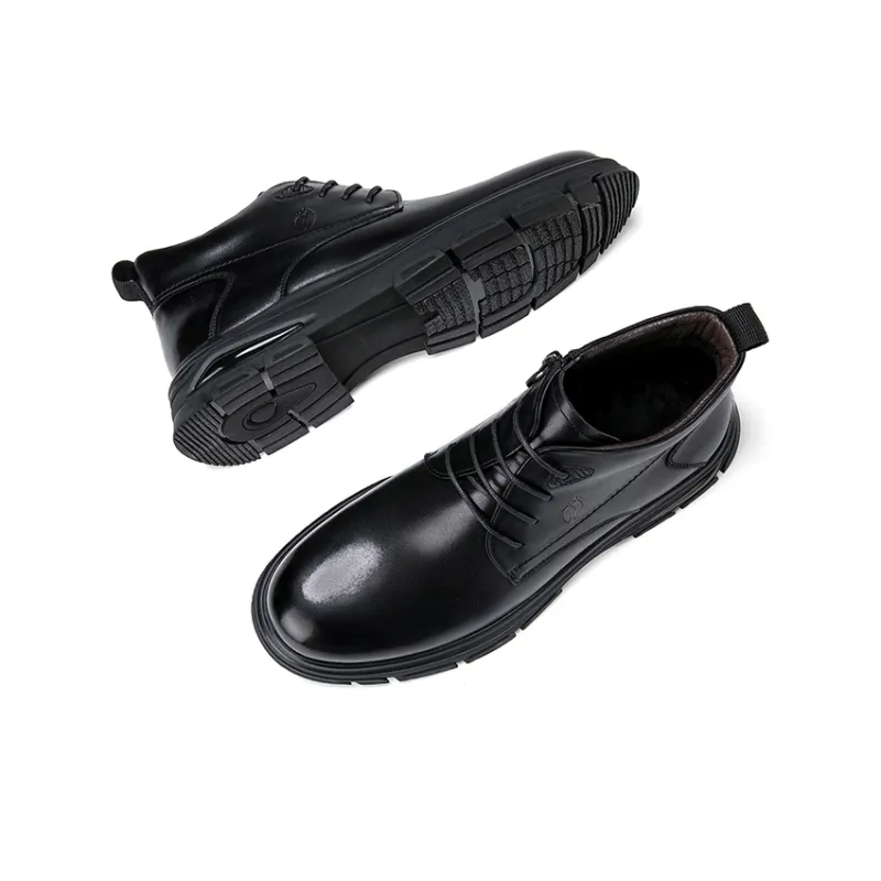 HANG TEN Men's Casual Shoes Men Mid Top Black/Brown-2