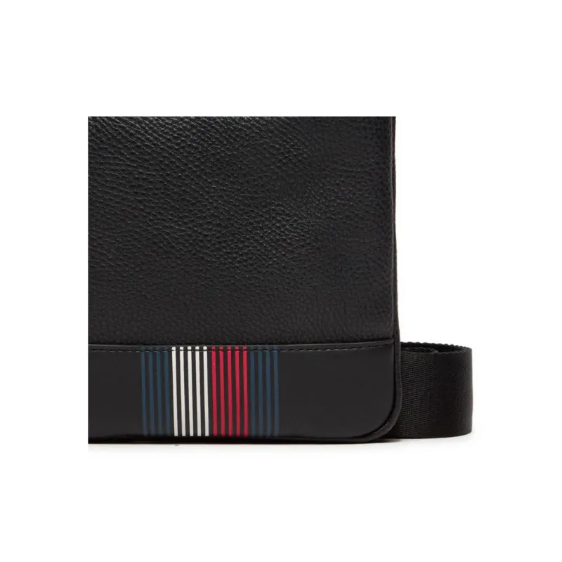 Tommy Hilfiger Polyurethane Shoulder Bag, Crossbody Bag Mini Men's Black-4