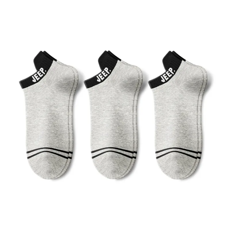Jeep No Show Socks Unisex Multi double Loading-18