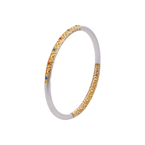 Shunqin Silver Building S999 Fine Silver Bangles Women's