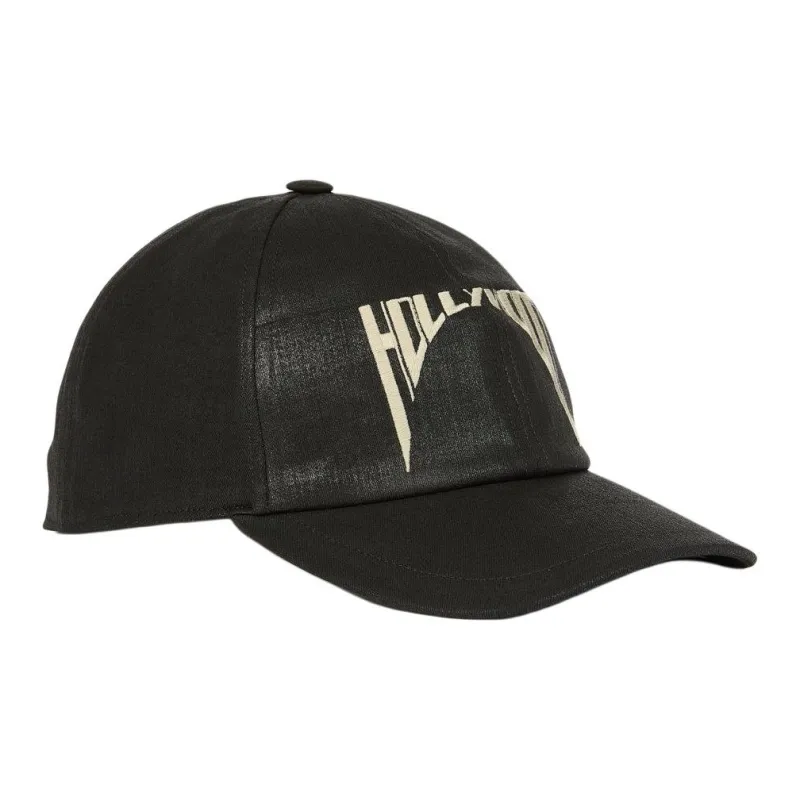 Rick Owens DRKSHDW Slogan Detailed Baseball Cap-1
