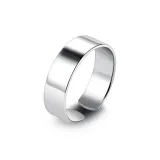 Smooth Finish Silver Clip-on Earring (Single)