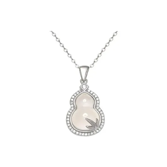 Chongqing Gold Store Chalcedony Jade Necklaces Women's-0