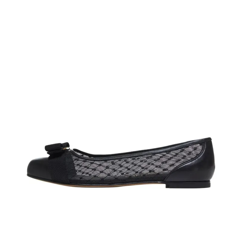 FERRAGAMO Varina Casual Single Shoes Women's Black-0