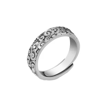 LAOYINJIANG S990 Sterling Silver Rings Men's