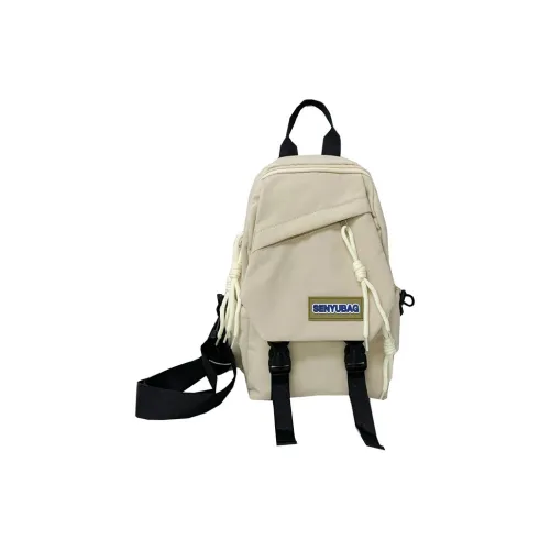 BUBM Composite Cloth Sling Bag, Crossbody Bag Regular Unisex Ecru/Black/Orange/Khaki/Green